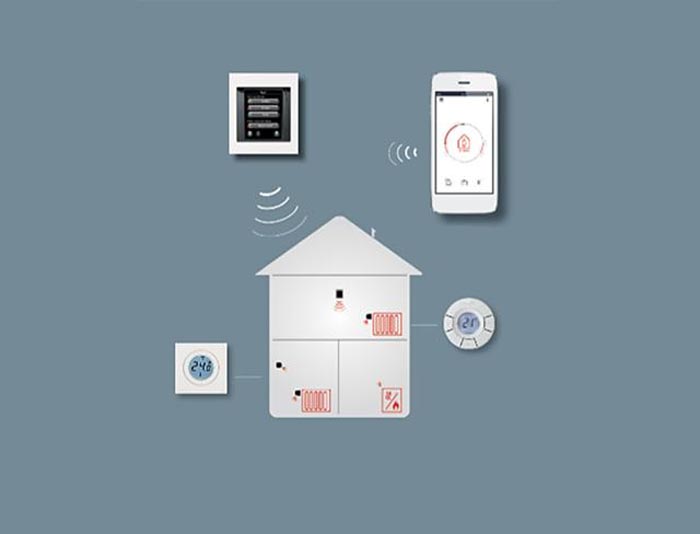 akıllı ısıtma kontrolü ile yerden ısıtma , radyatör veya evdeki herhangi bir elektrikli cihazı açıp kapatabilirsiniz.