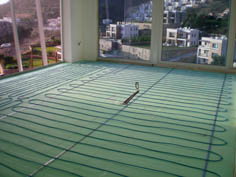 electric cable floor and wall heating